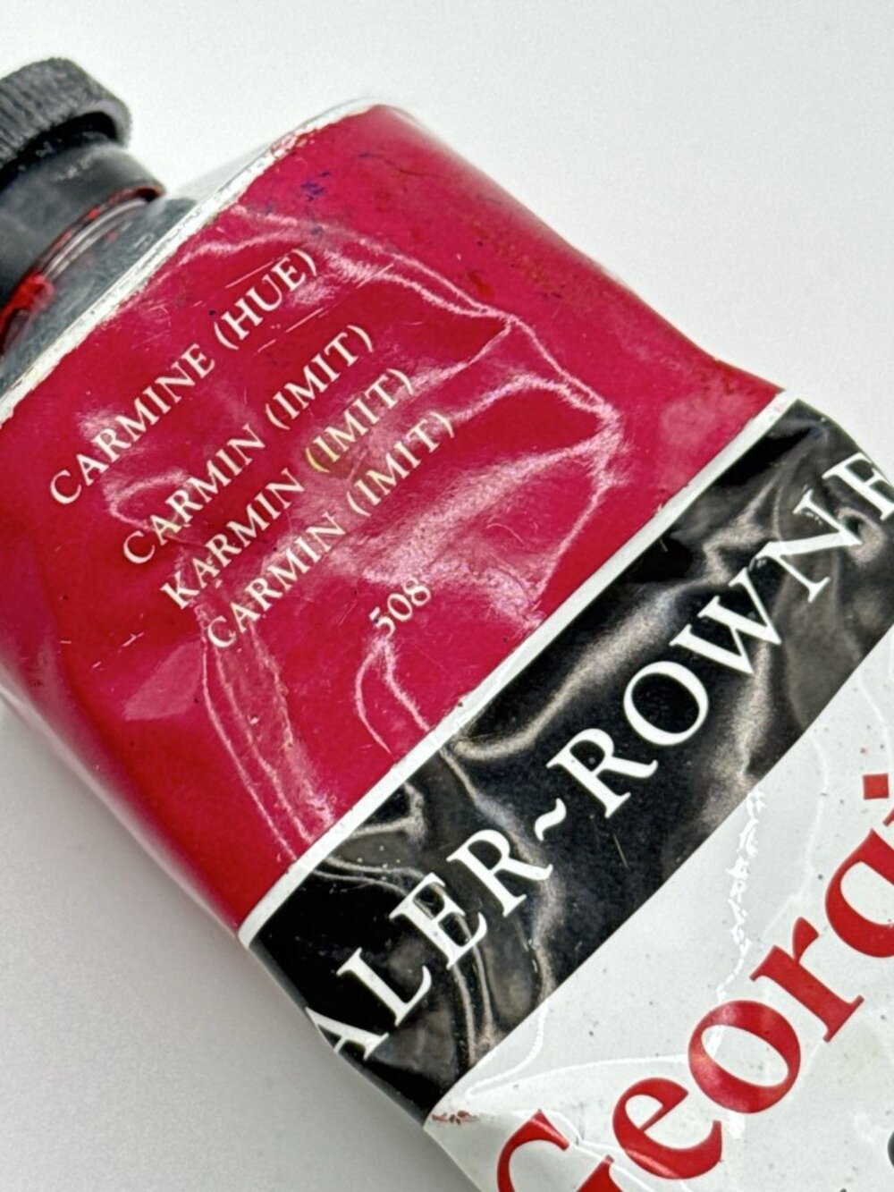 Daler Rowney Georgian Oil Colour Paint Carmine Hue 508 Tube 225 ml 7.6 fl oz
